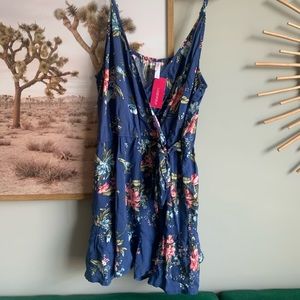 Brand New Floral Ruffle Leg Romper